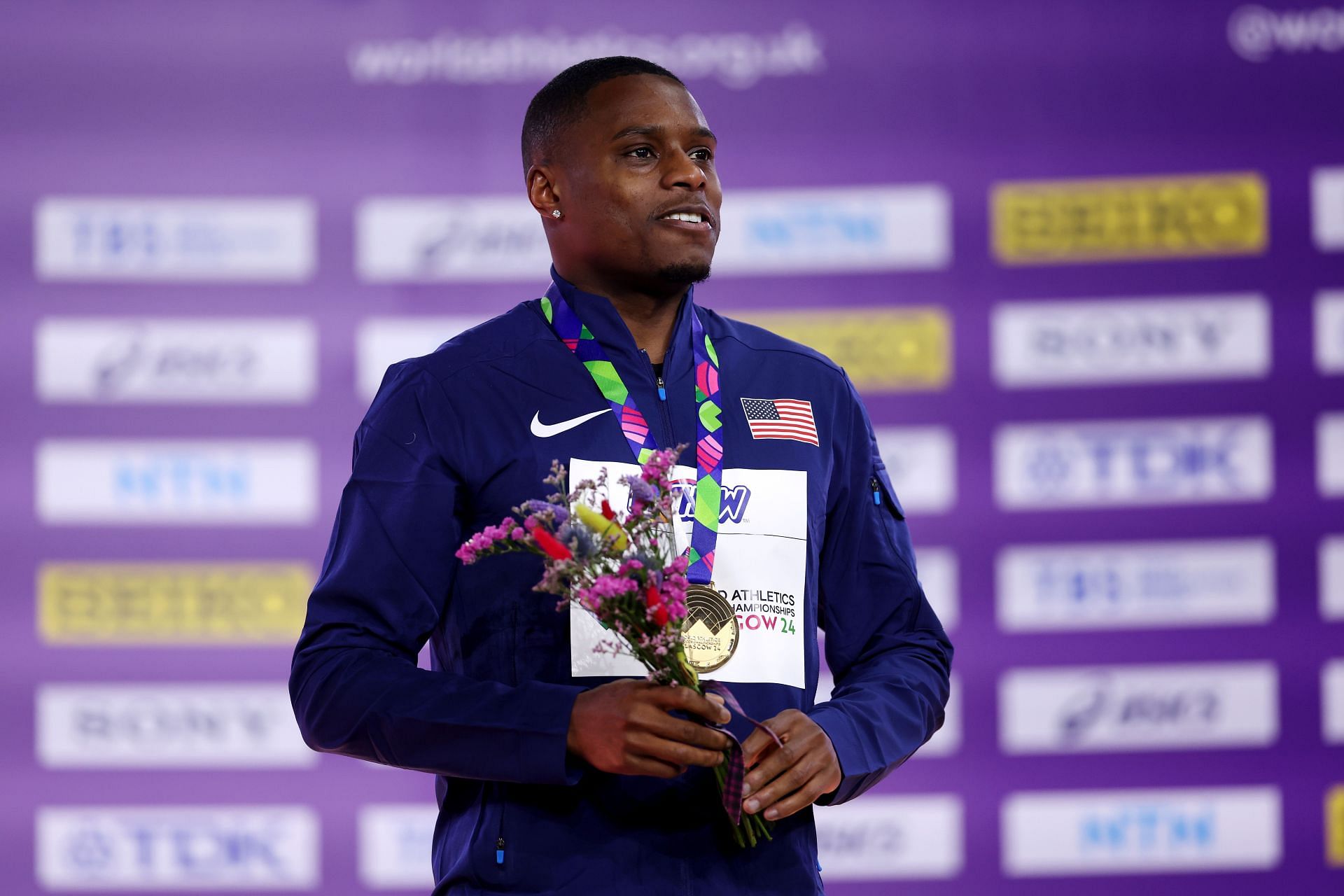 Christian Coleman at the World Athletics Indoor Championships Glasgow 2024 - Day Two - (Source: Getty)